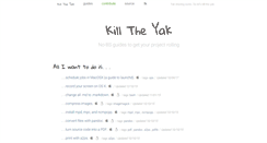 Desktop Screenshot of killtheyak.com