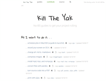 Tablet Screenshot of killtheyak.com